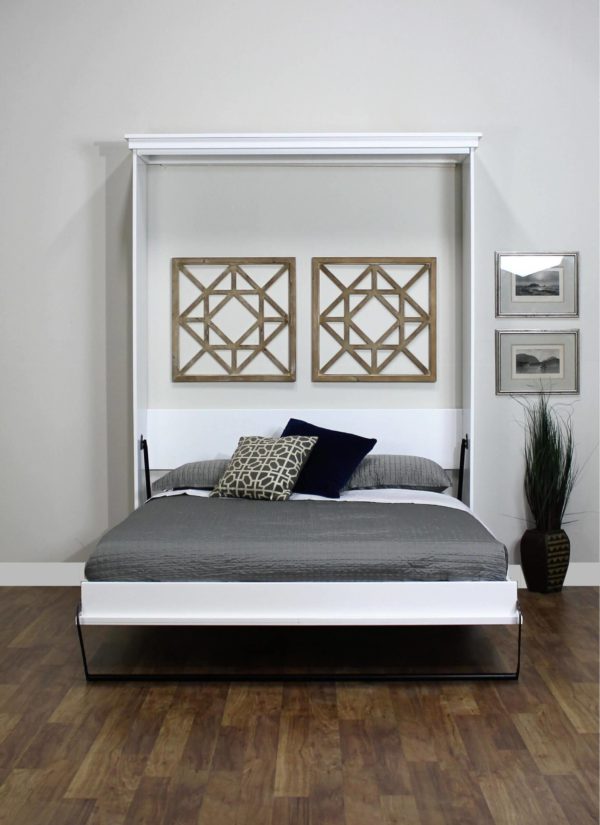 Saratoga Open Wall Bed in White - Wallbeds n More Reno