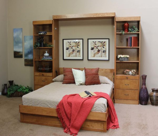 Tahoe Wall Bed Open with Bed - Wallbeds n More Reno NV