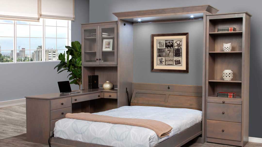 Oxford Murphy bed with desk Wallbeds n More