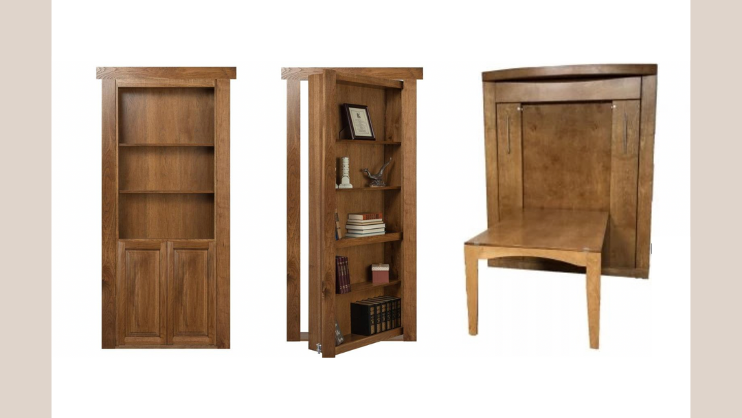 Combine a Murphy Door Bookcase and Murphy Bed Desk for the Ultimate Home Office