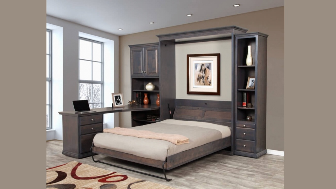 Murphy Beds With Desks Turn Two Rooms Into One!